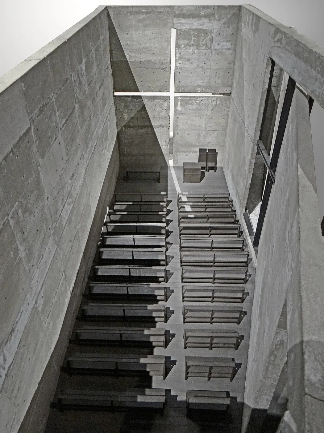 Church of the Light: Interior · Model of Church of the Light by Tadao Ando