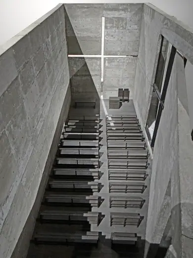 Photo 3: Interior · Model of Church of the Light by Tadao Ando