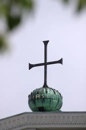 Photo 4: Exterior · A church at the top of the Sacred Heart Church in Prague, CZ