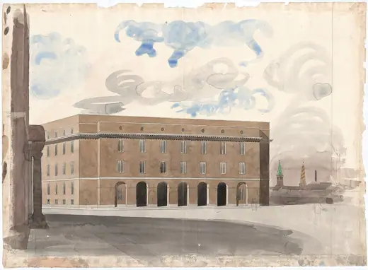 Photo 4: Exterior · Drawing of Copenhagen Police Headquarters by its archite1910
