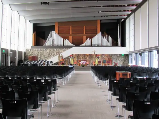 Photo 6: Interior · Primary worship space for the parish in the Arboretum at Christ Cathedral in Garden Grove, California
