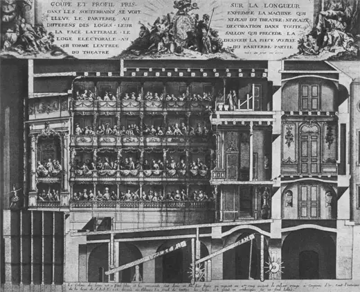 Photo 7: Section · München, Schnittansicht des Königlichen Residenztheaters (Cuvilliés-Theater)