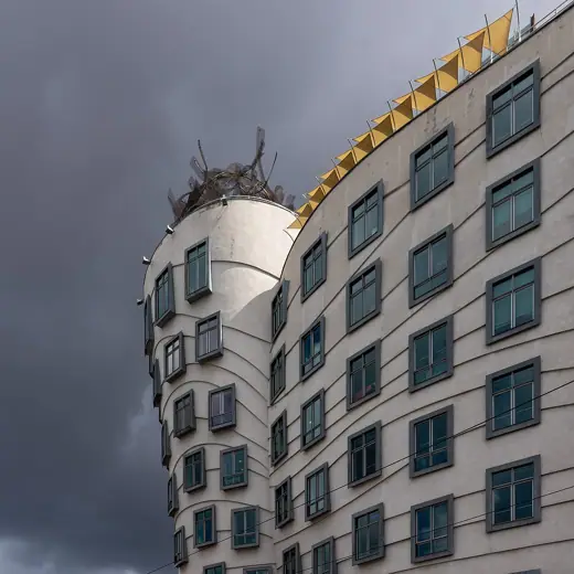 Photo 6: Detail · Detail of Dancing House, Prague, Czechia