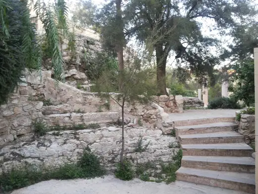 Photo 3: Exterior · Lower entrance of Darat Al Funun in Amman, Jordan