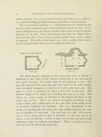 Photo 6: Plan · Descripton and plan of two small churches including Darat Funun as the "Western chapel" [1]