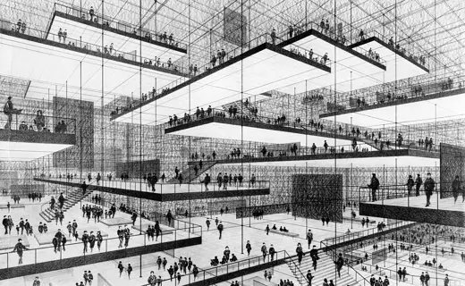 Photo 7: Drawing · Entwurfszeichnung Raumnetz von Conrad Roland, 1964