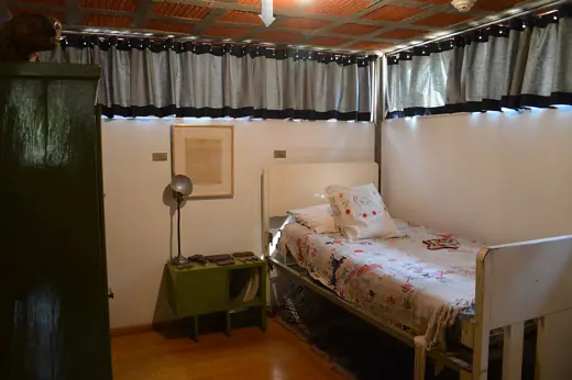 Photo 5: Interior · Bedroom in the Diego Rivera house in San Angel, Mexico City