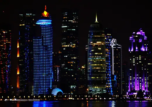 Photo 2: Context · View from the Dhow Harbour to the Skyline, Doha, Qatar