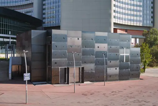 Photo 2: Exterior · The Donau City Church from southwest on October 3, 2012