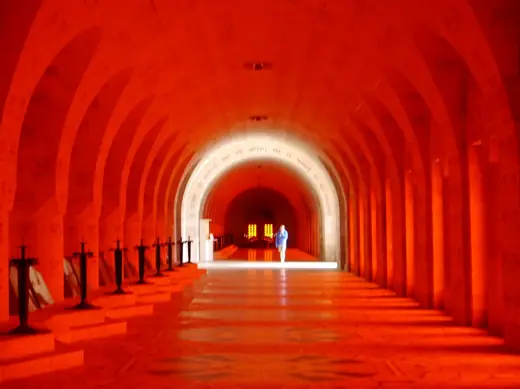 Photo 4: Interior · Interior of the Ossuary, Douaumont, Départment of Meuse, Region of Lorraine (now Grand Est), France