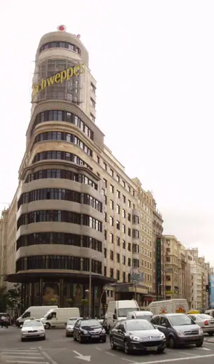 Photo 4: Exterior · Edificio Carrión , or Capitol Building , in Gran Vía , Madrid , Spain 