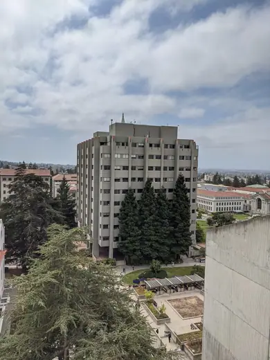 Photo 4: Interior · Evans Hall from the rooftop of Cory Hall at the University of California, Berkeley