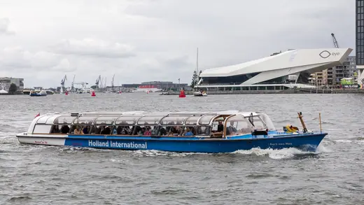 Photo 3: Exterior · Aert van Nes tour boat (ENI 02010878), Holland International, on the Ij, Amsterdam