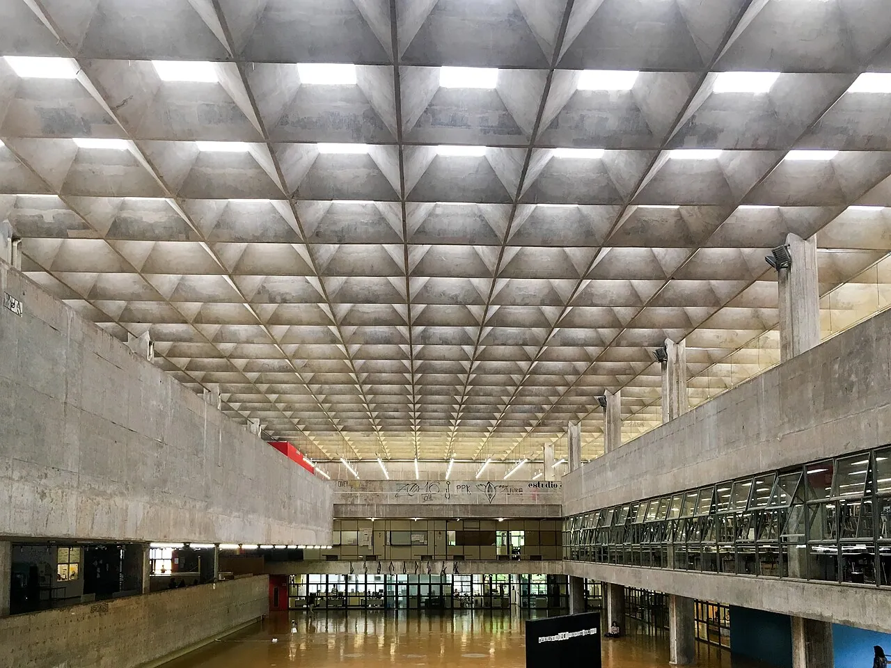 FAU-USP Building: Interior · Architecture and Urbanism College, University of São Paulo, São Paulo, Brazil