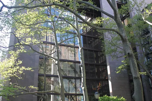 Photo 3: Exterior · Eastern facade of the Ford Foundation Building in Manhattan, New York, seen in May 2021
