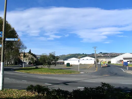 Photo 5: Context · Awatea St Stadium site prior to construction, Dunedin, New Zealand