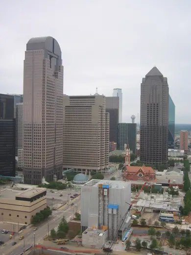 Photo 6: Context · Downtown Dallas Skyscrapers, from left to right: JPMorgan Chase Tower, 2100 Ross Avenue, St