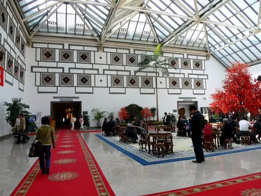 Photo 5: Interior · Fragrant Hill Hotel lobby, natural lighting