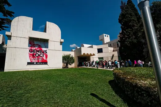 Photo 4: Exterior · Barcelona - Montjuïc - Passeig de Santa Madrona - View North on Fundació Joan Miró 1975 by Josep Lluís Sert