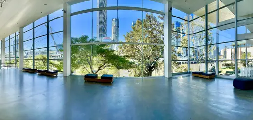 Photo 5: Interior · Brisbane City views from L1 foyer at Queensland Gallery of Modern Art, 2022