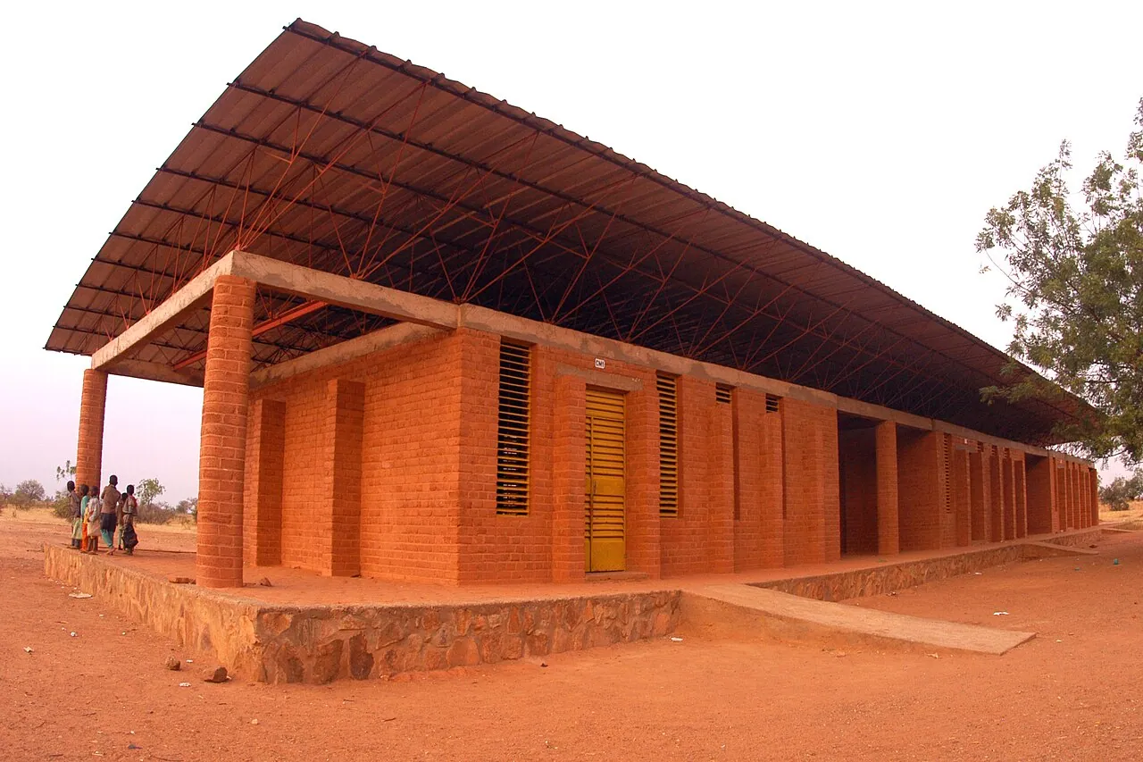 Gando Primary School: Exterior · Primary School in Gando, Burkina Faso, that won the Aga Khan Award for Architecture