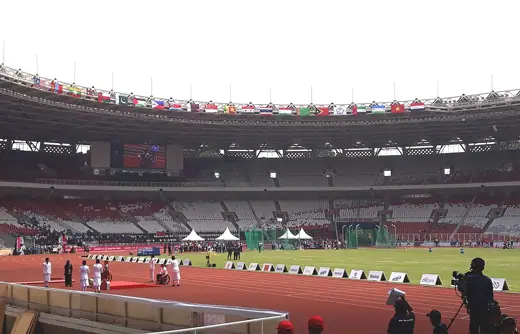 Photo 2: Exterior · Athletics events of the 2018 Asian Para Games at Gelora Bung Karno Stadium
