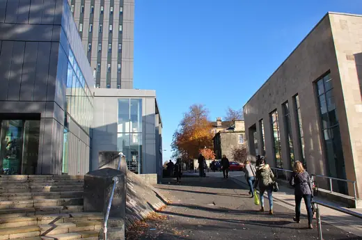 Photo 2: Exterior · Glasgow University, Library, Glasgow, Scotland, UK