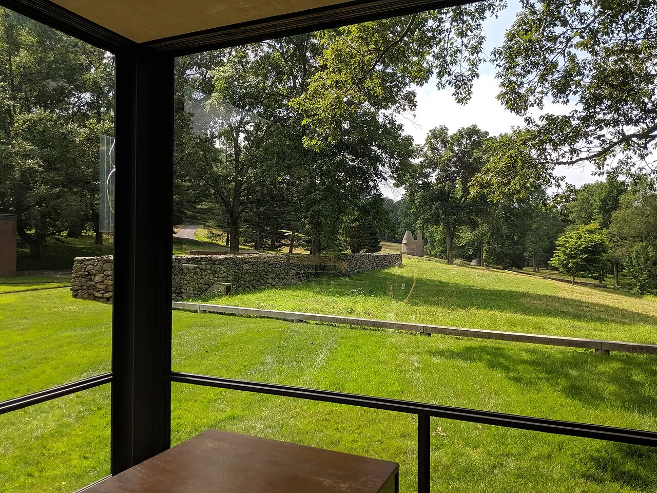 Glass House: Interior · The Phillip Johnson Glass House in New Canaan, CT
