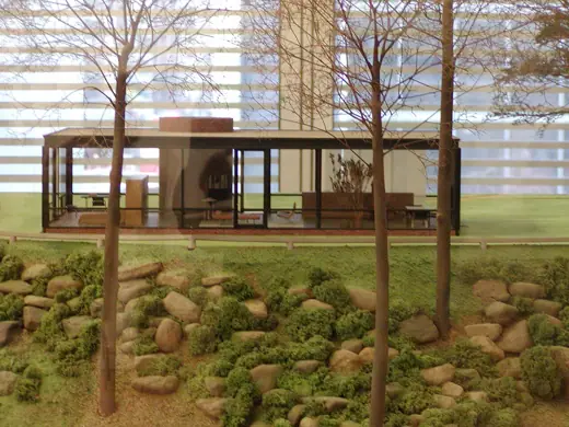 Photo 9: Drawing · A model of the Glass House by architect Philip Johnson in display at the MOMA in NYC