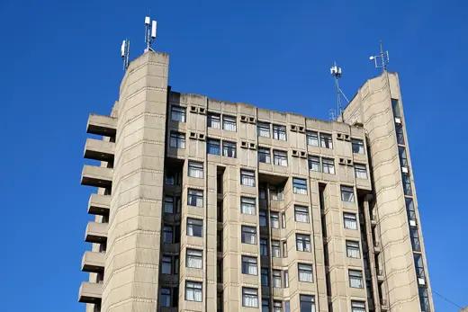 Photo 4: Exterior · Students' dormitory Goce Delčev, Skopje