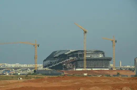 Photo 4: Exterior · The Grand Théatre is a large theatre building under construction in the city of Rabat, Morocco