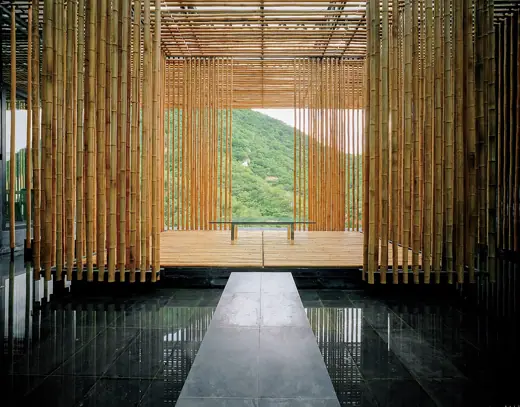 Photo 2: Exterior · Bamboo House designed by Kengo Kuma at Commune by the Great Wall