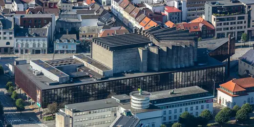 Photo 4: Exterior · View of Grieghallen from Mount Fløyen, Bergen, Norway