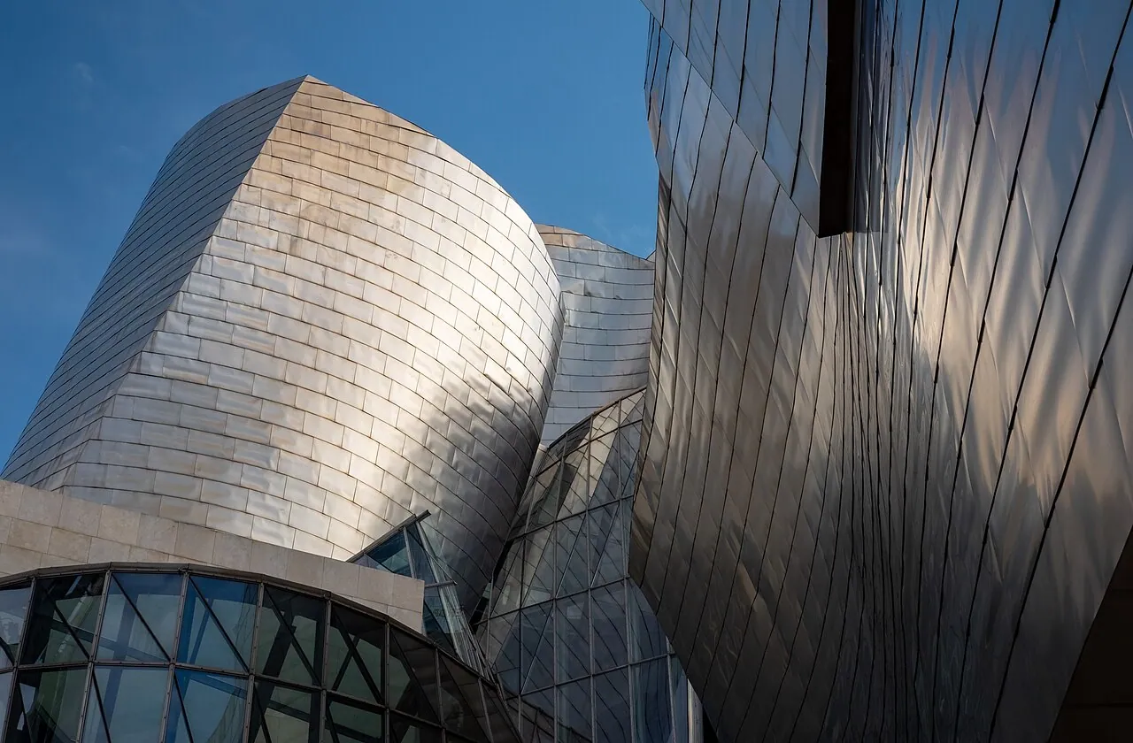 Guggenheim Bilbao: Detail · Detail of the Guggenheim Museum entrance, Bilbao, Spain (PPL1-Corrected)
