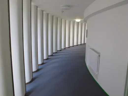 Photo 3: Interior · Curving corridor, Hallfield Primary School
