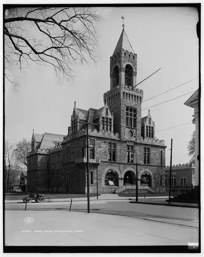 Photo 2: Exterior · Hampden County Courthouse, Springfield Massachusetts, around 1908