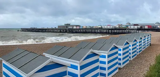 Photo 3: Exterior · Beach huts by Hastings Pier
