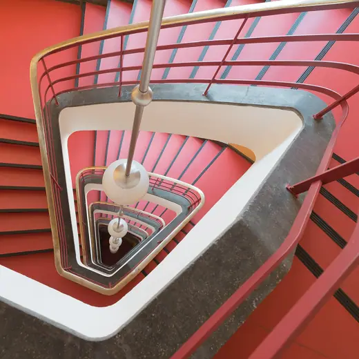 Photo 6: Interior · Staircase in the Haus des Rundfunks , Westend, Berlin, Germany