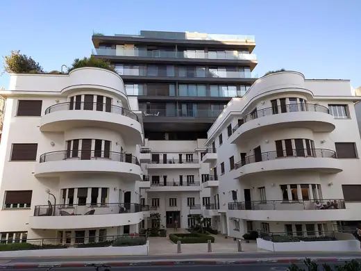 Photo 1: Exterior · HaYarkon 96 Bauhaus building in 2022