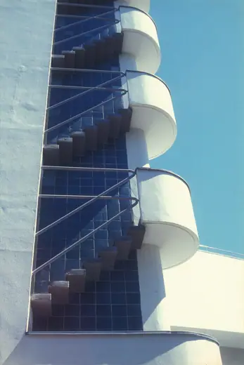 Photo 5: Interior · Stairs of the tower of Helsinki Olympic Stadion