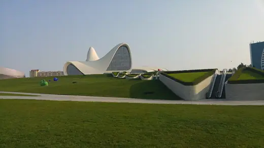 Photo 2: Exterior · HEIDAR ALIYEV CENTER AND OUTDOOR GREEN GRASS