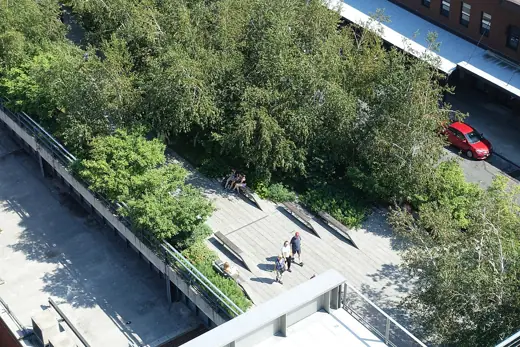 Photo 2: Exterior · High line new york city taken from the top floor of the Whitney Museum