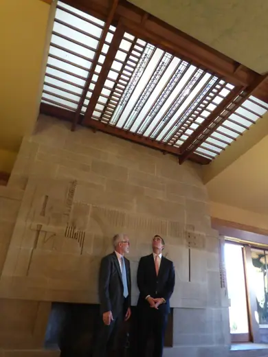 Photo 6: Interior · Mayor Garcetti reopens Frank Lloyd Wright's Hollyhock House