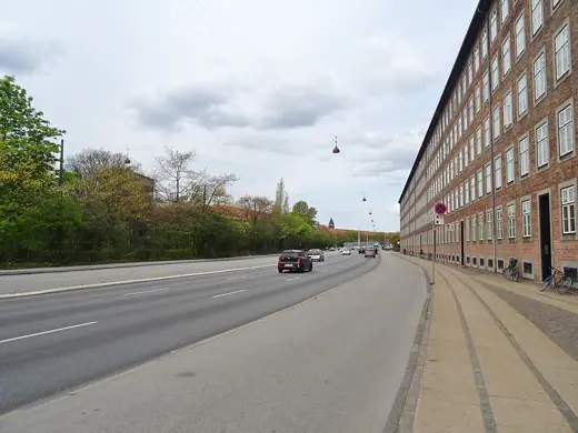 Photo 4: Exterior · The national cycling route 2 between Copenhagen and Hanstholm on Ågade in Nørrebro in Copenhagen