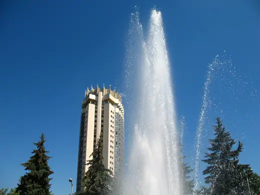 Photo 3: Exterior · Fountain nnear Kazakhstan hotel