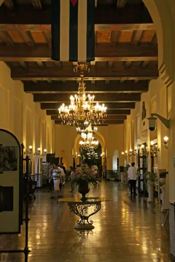 Photo 3: Interior · Havana National Hotel Corridor