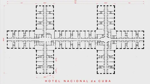 Photo 4: Plan · Hotel Nacional de Cuba_Floor Plan_Measure