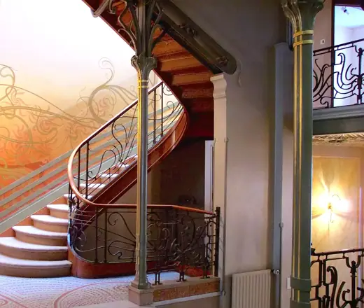 Photo 5: Interior · Stairway of Tassel House , Brussels