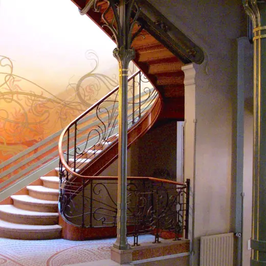 Photo 6: Interior · Stairway of Tassel House , Brussels
