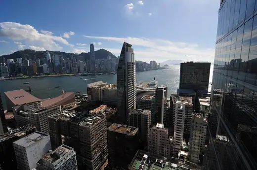 Photo 8: Context · Hong Kong, Tsim Sha Tsui (Kowloon), viev from 30th floor of "iSQUARE" to West